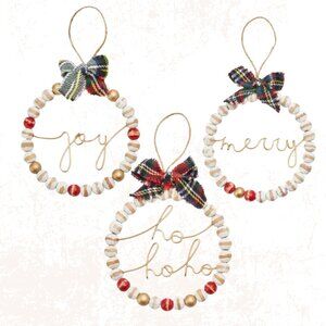 Set/3 Beaded Ornaments